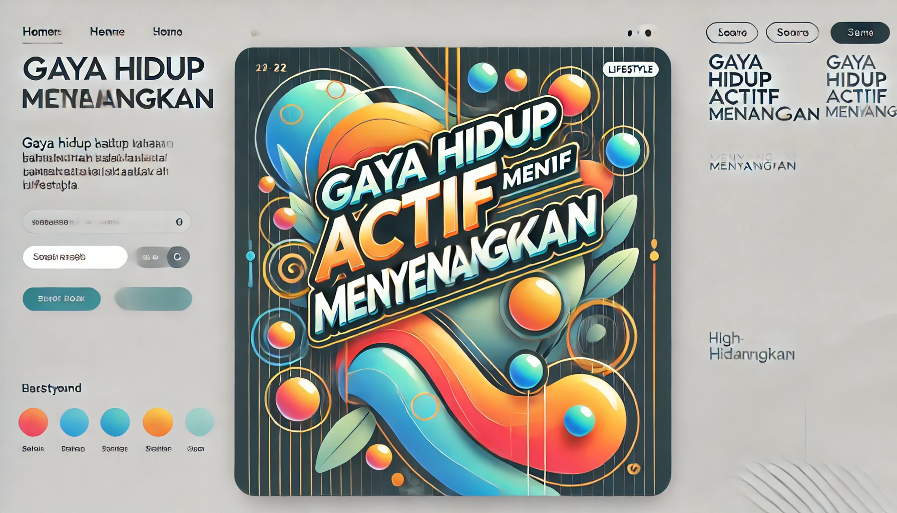 Gaya Hidup Aktif Menyenangkan