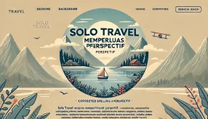 Solo Travel Memperluas Perspektif