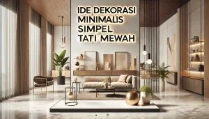 Ide Dekorasi Minimalis Simpel Tapi Mewah