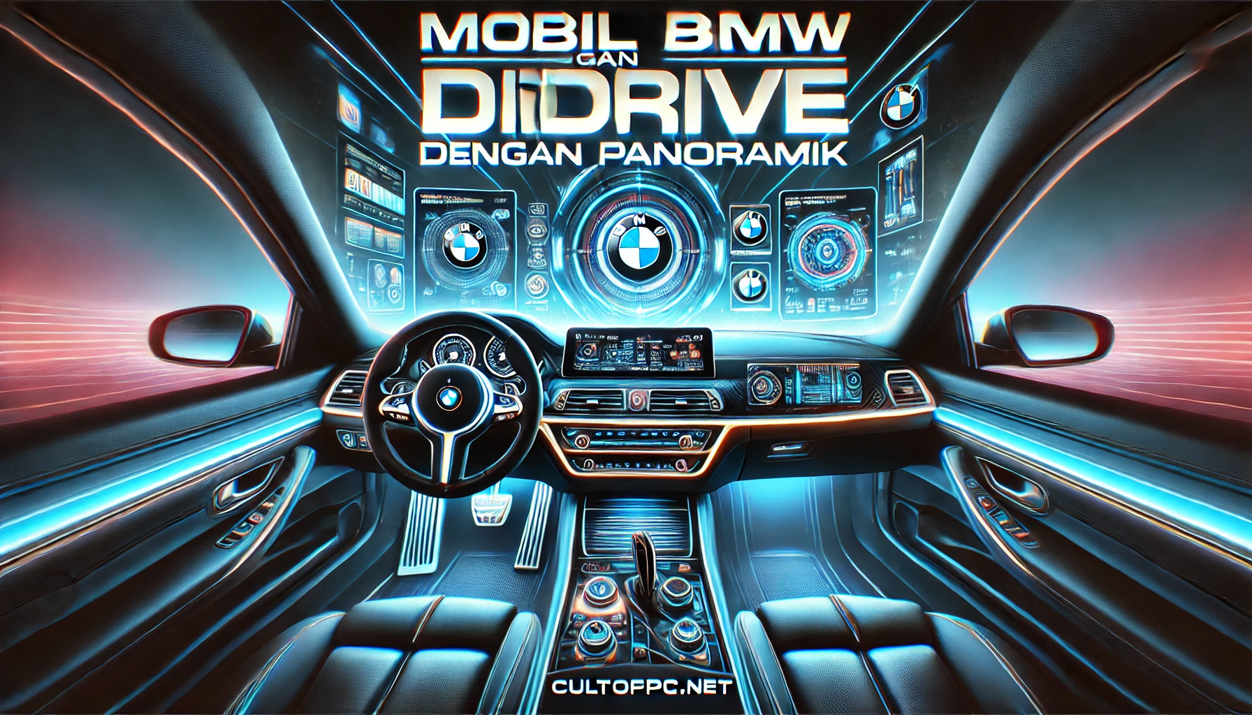 Mobil BMW dengan iDrive Panoramik