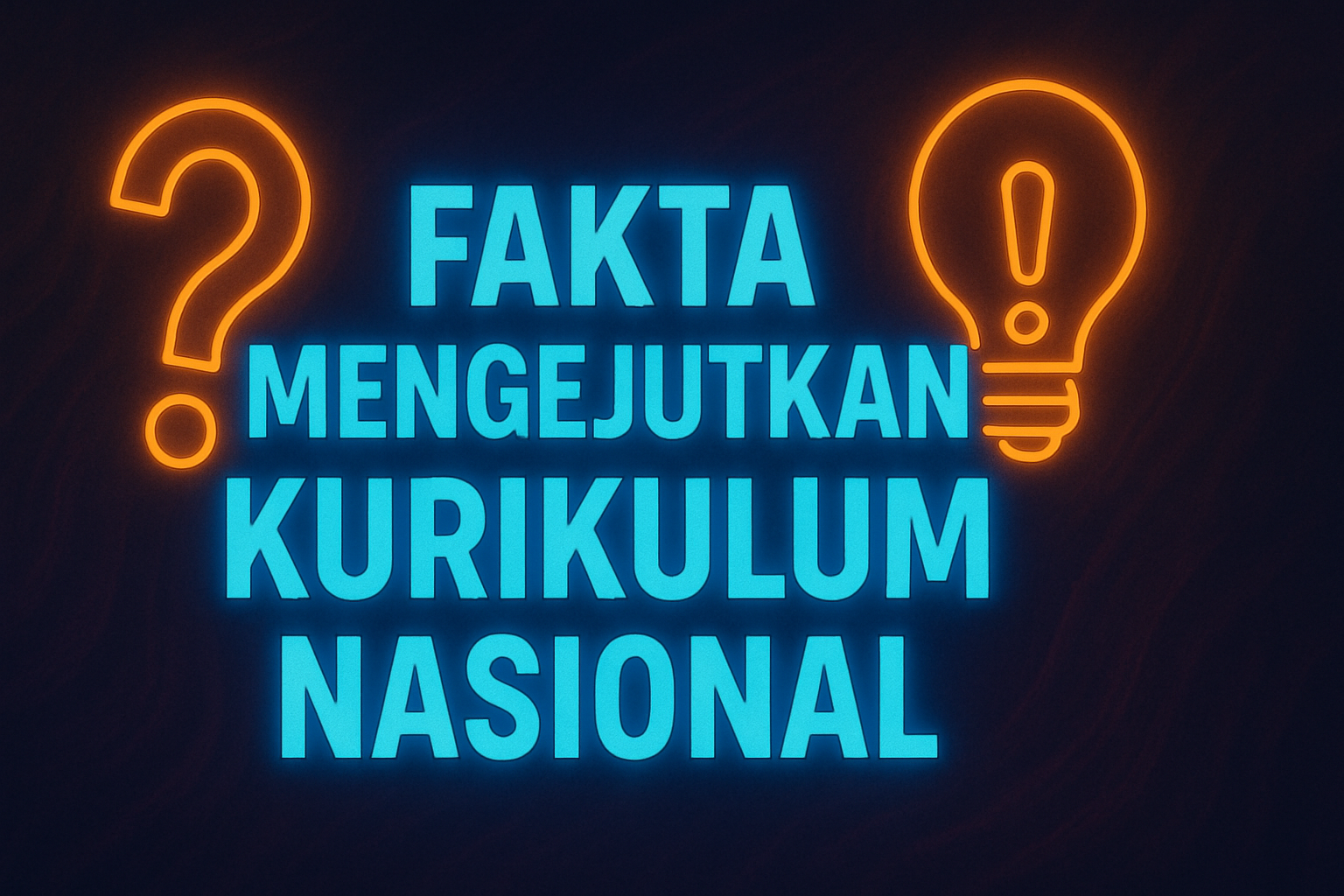 Fakta Mengejutkan Kurikulum Nasional