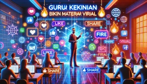 Guru Kekinian Bikin Materi Viral