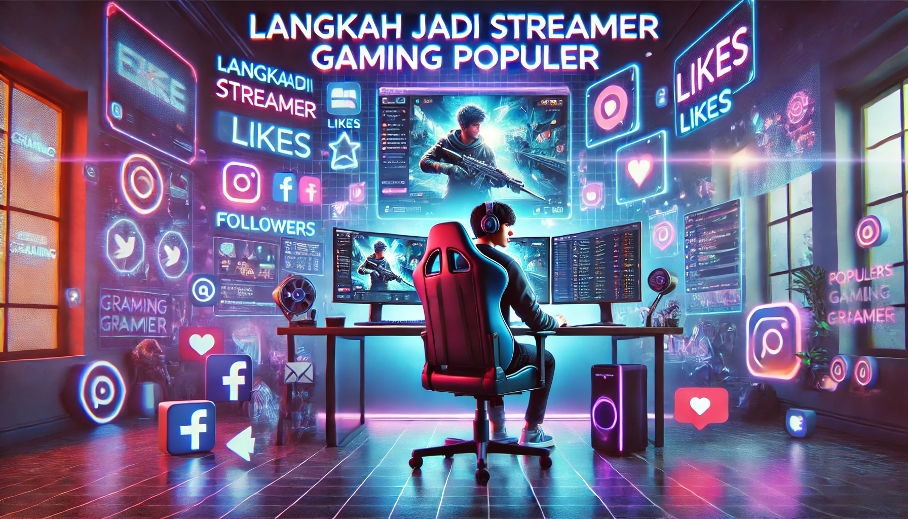Langkah Jadi Streamer Gaming Populer