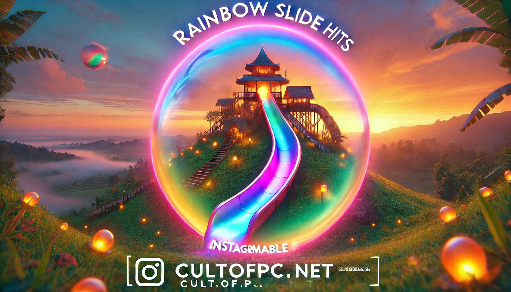 Rainbow Slide Lembang Hits Instagramable