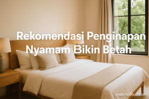Rekomendasi Penginapan Nyaman Bikin Betah