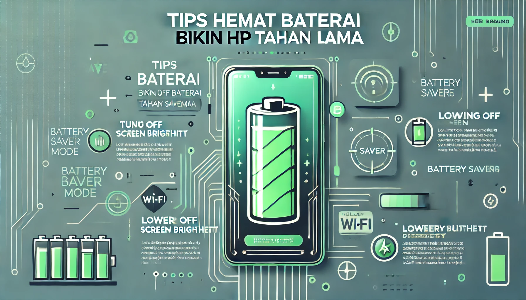 Tips Hemat Baterai Bikin HP Tahan Lama