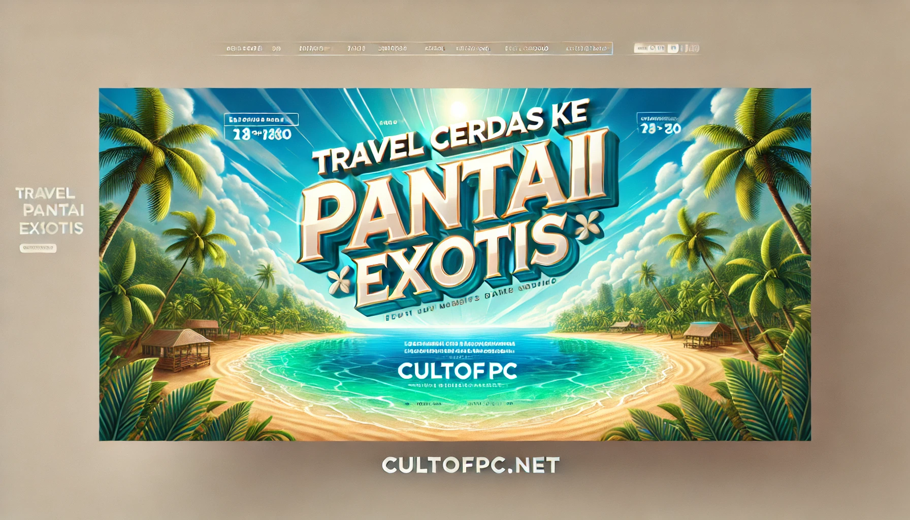 Travel Cerdas ke Pantai Eksotis