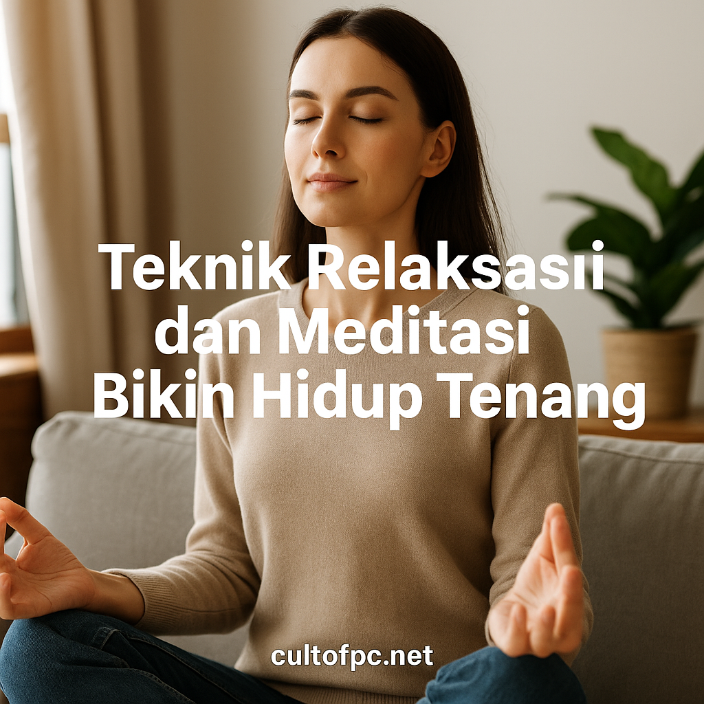 Teknik Relaksasi dan Meditasi Bikin Hidup Tenang