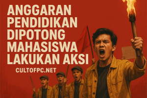 Anggaran Pendidikan Dipotong Mahasiswa Lakukan Aksi