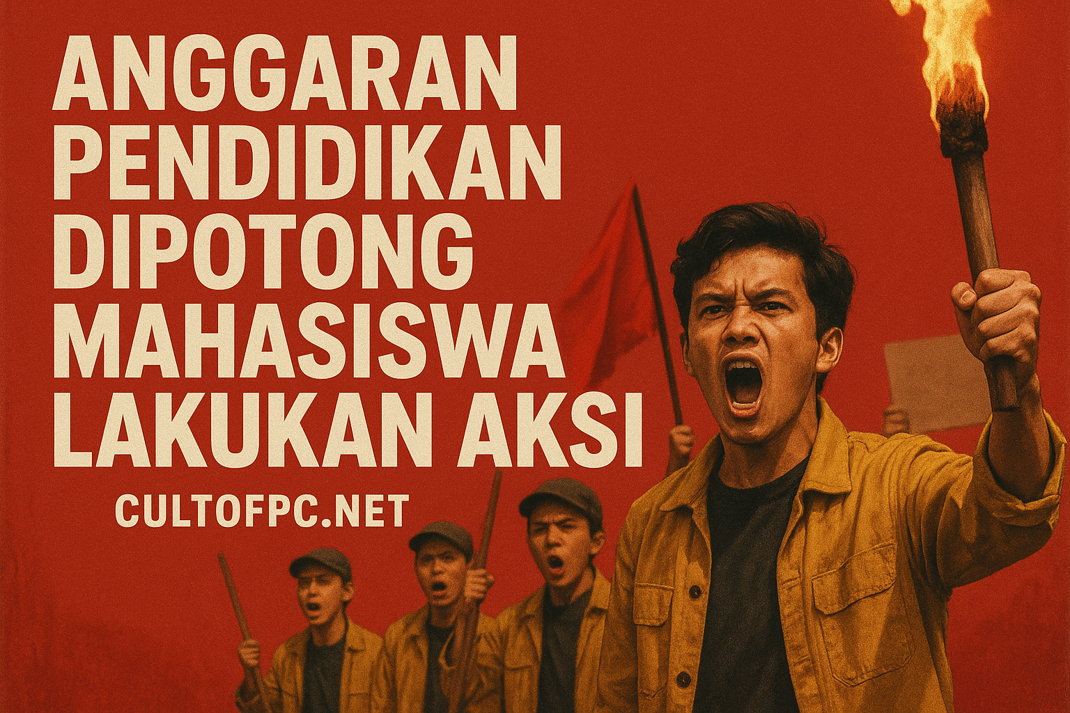 Anggaran Pendidikan Dipotong Mahasiswa Lakukan Aksi