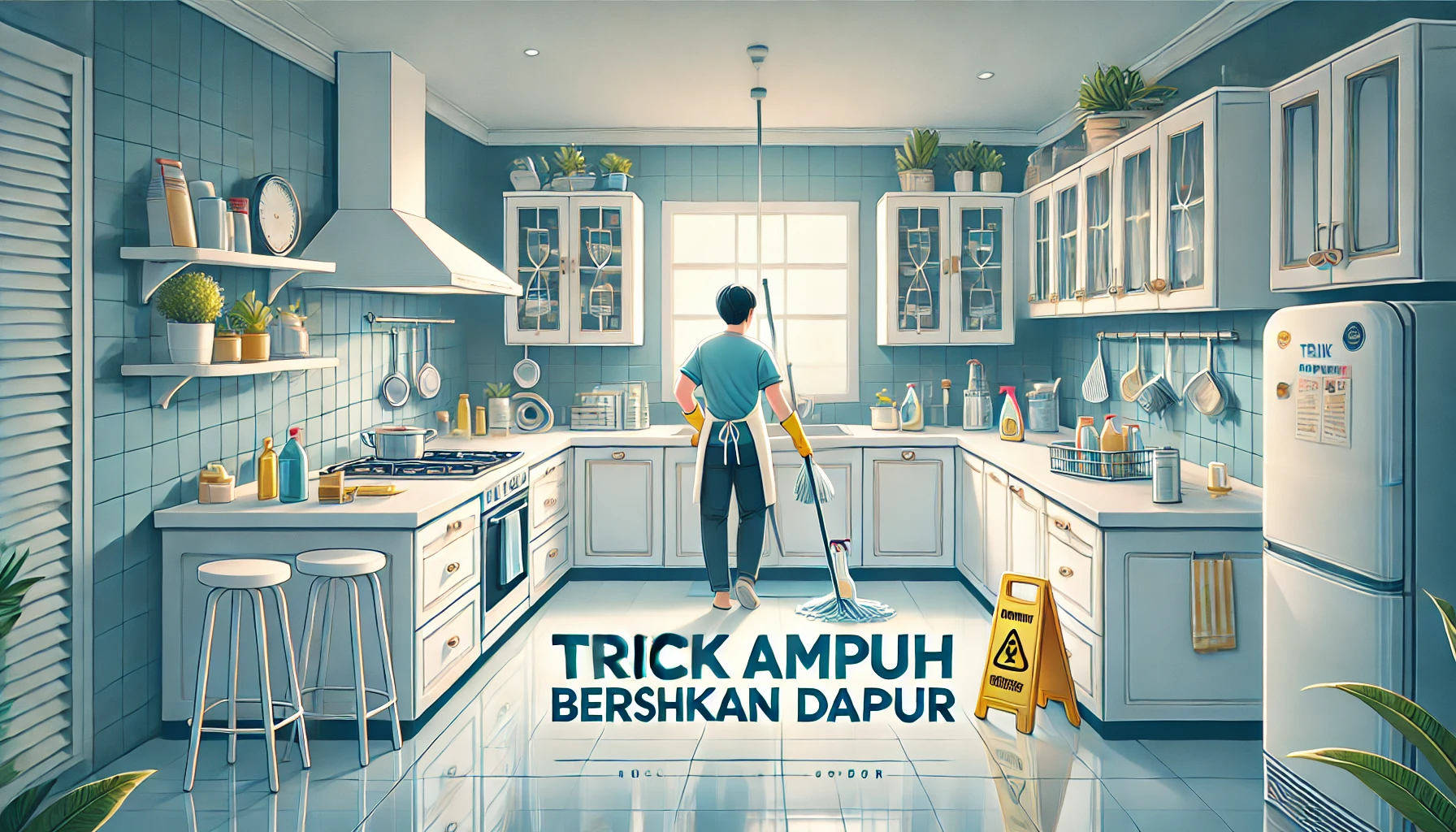 Trik Ampuh Bersihkan Dapur