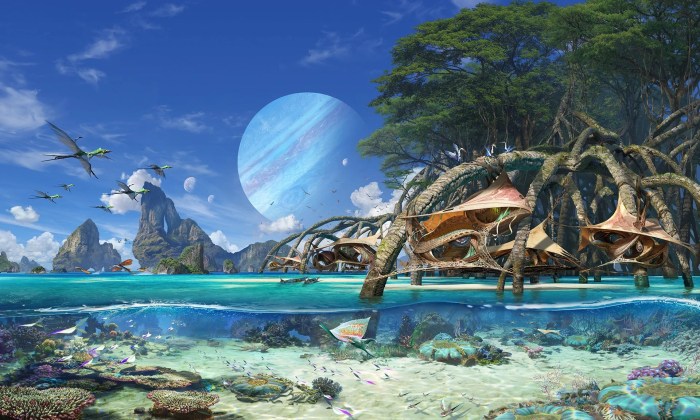 Diskusi world-building film fiksi ilmiah Avatar: The Way of Water