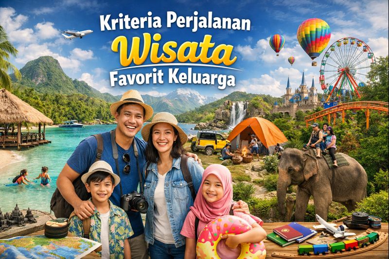 Kriteria Perjalanan Wisata Favorit Keluarga
