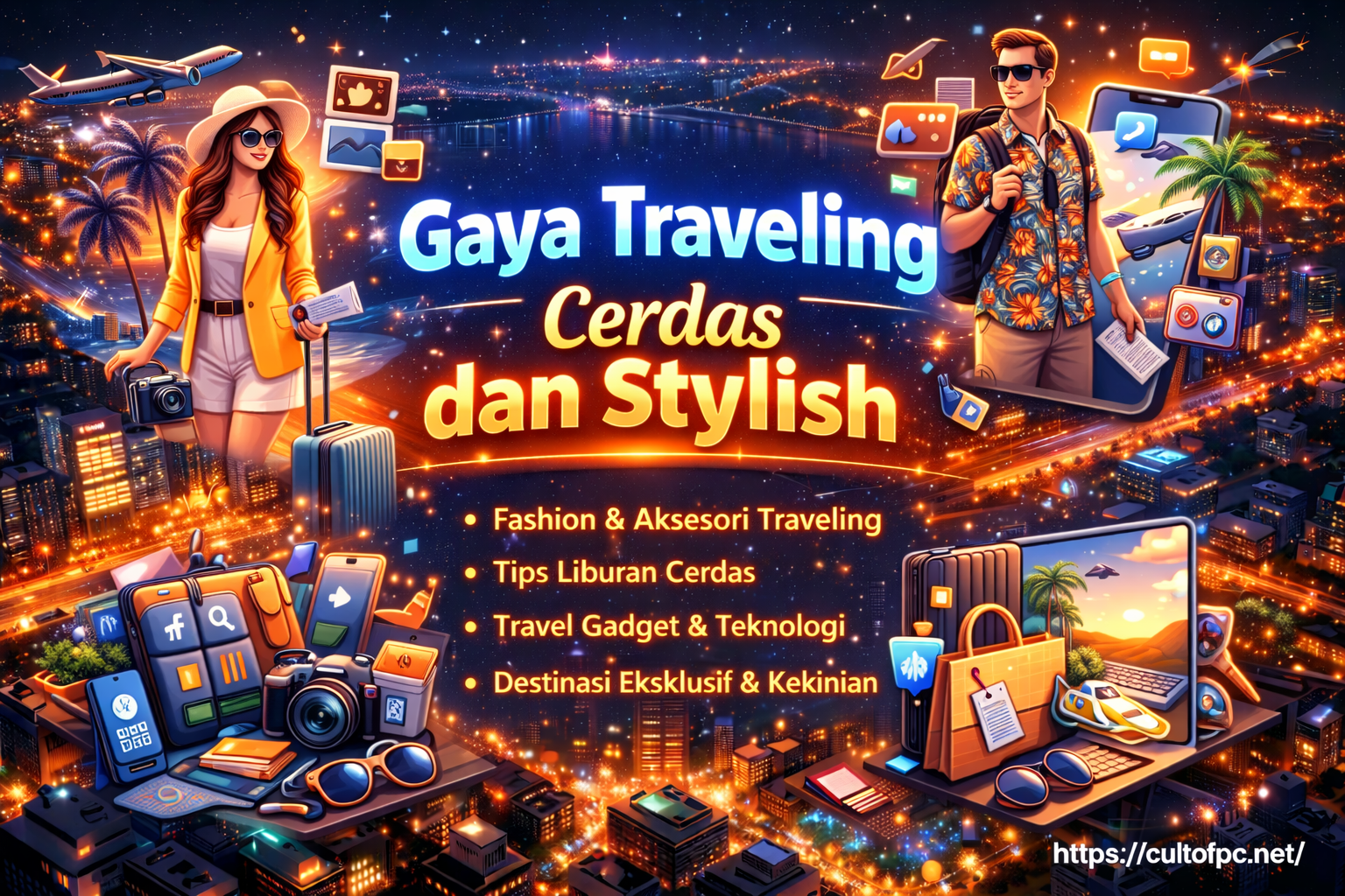 Gaya Traveling Cerdas dan Stylish